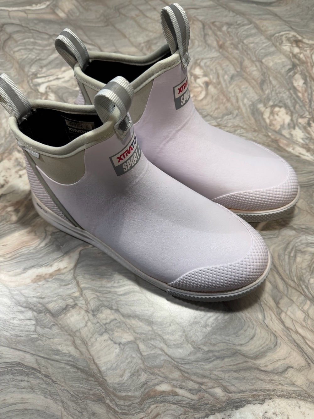 XTRATUF Sport White & Gray Men's Ankle Boots